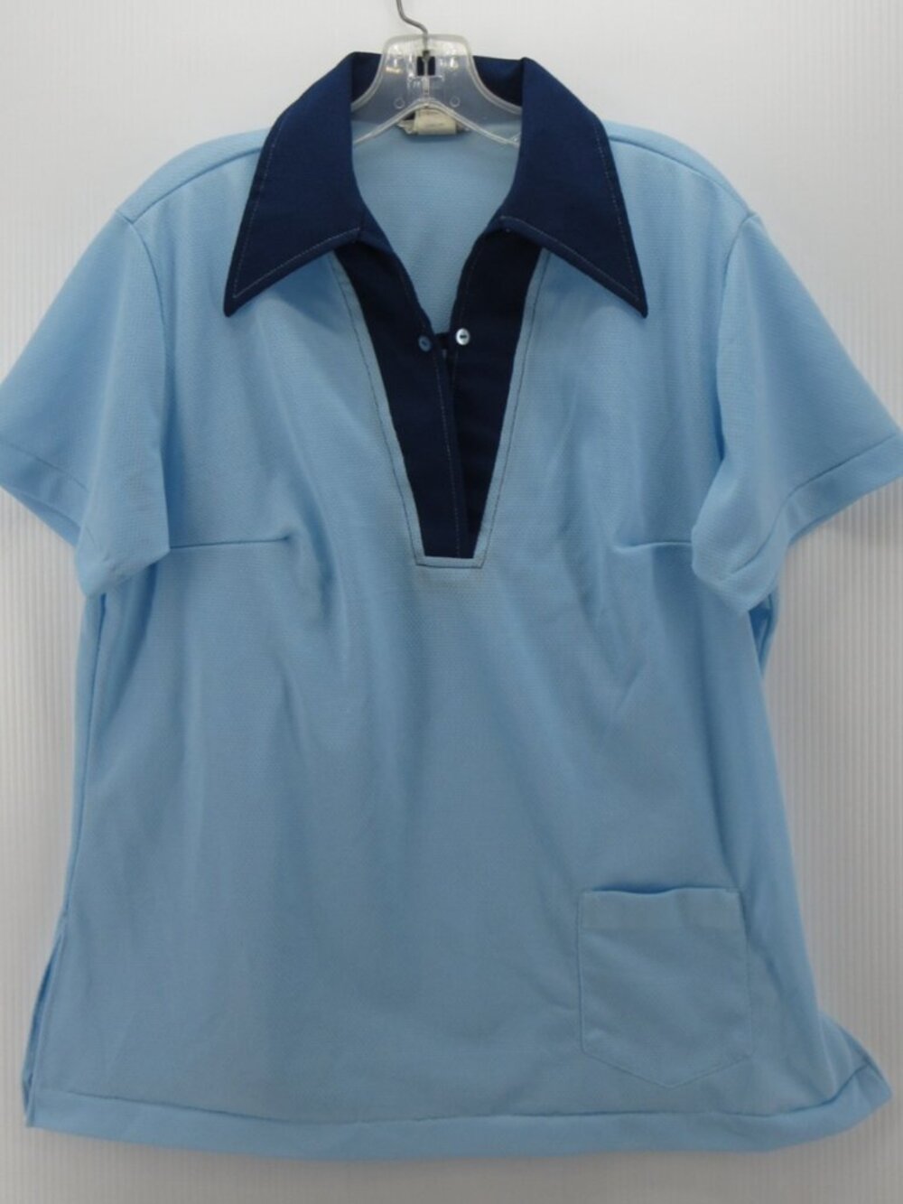 VINTAGE Nat Nast Polo Shirt 40 Bowling 70s Leisure Disco USA Made XL